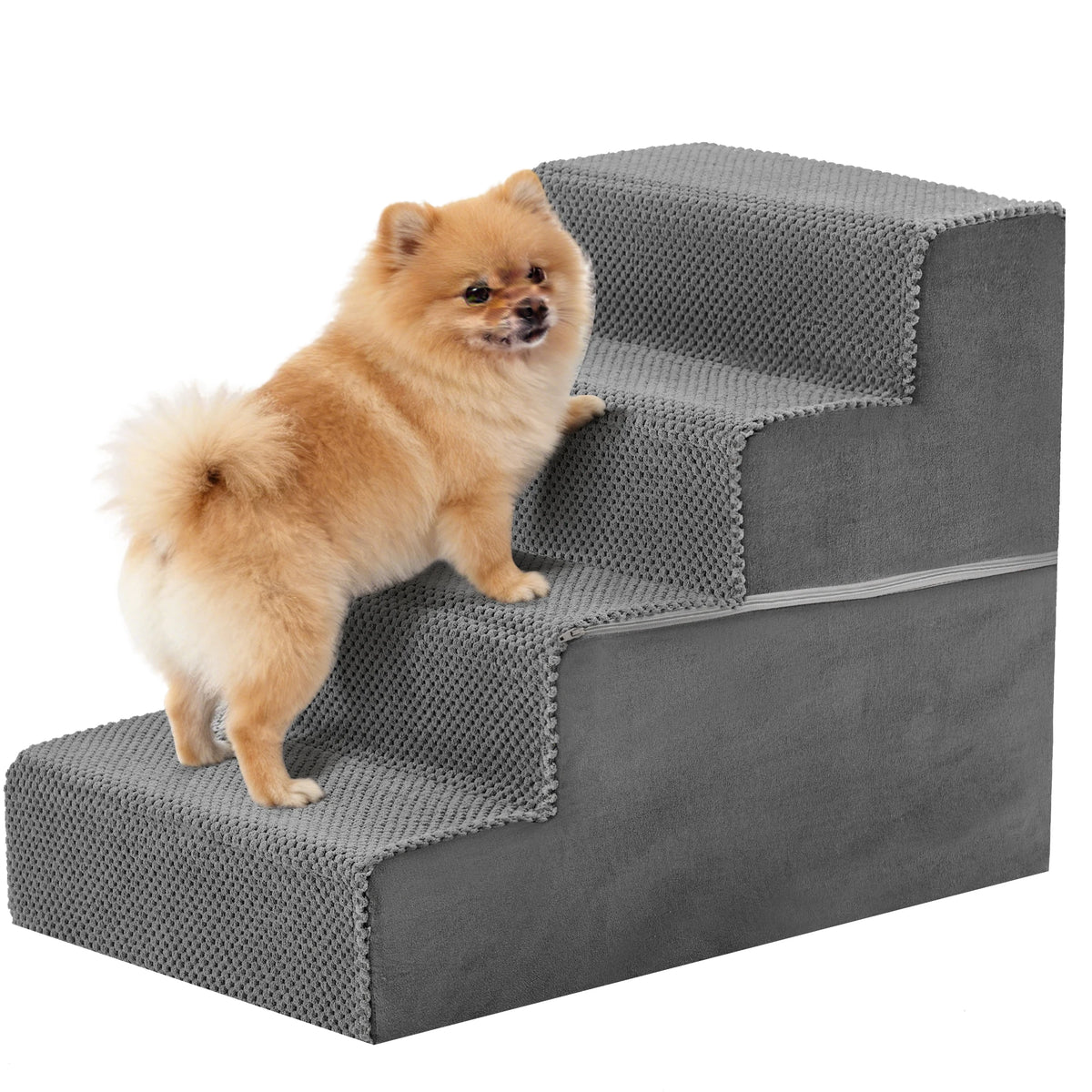 Foam Dog Stairs Ramp With Curved Non Slip Climbing Steps