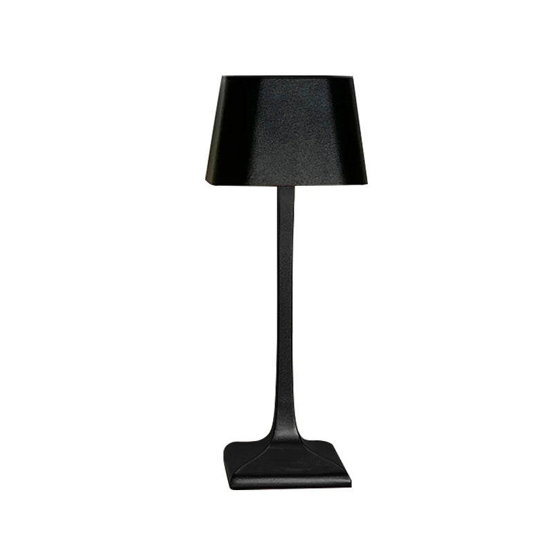 LED USB Square Table Lamp Aluminum IP54 5200mAh Battery USB-C Charging Touch Switch Anti-slip Base Christmas Decoration Wireless Rechargeable Retro Style Stepless Adjustment of Brightness LED Light for Bedroom Dining Room