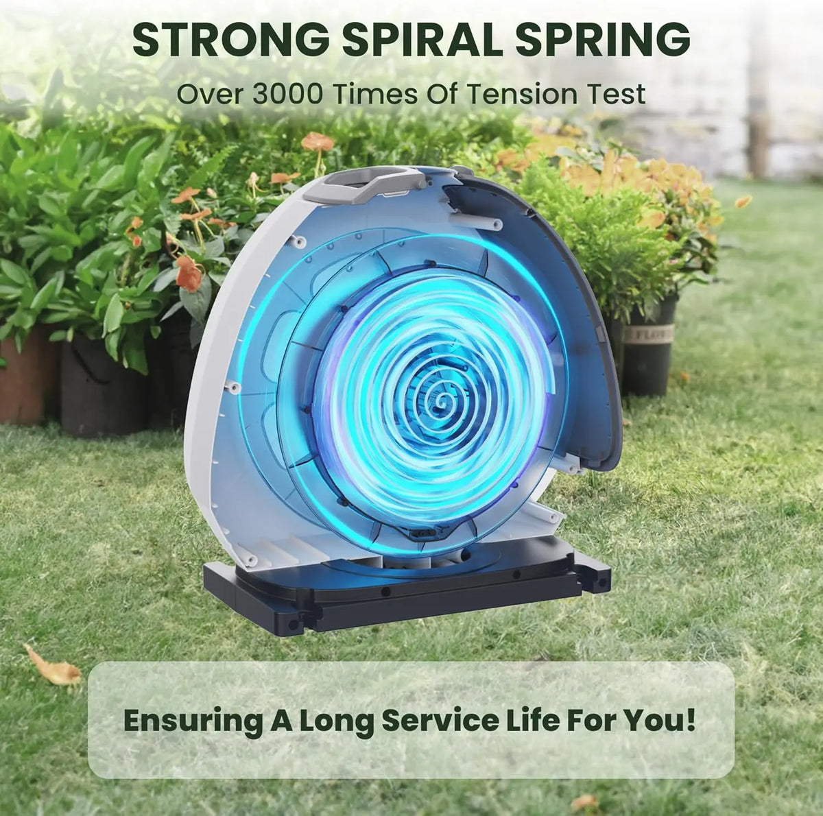 Giraffe Tools Retractable Garden Hose Reel With Automatic Rewind