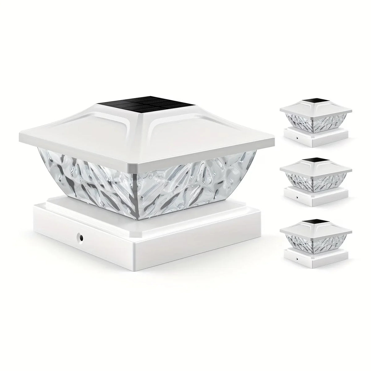 KPSTEK Solar LED Fence Gate Pillar Light For Outdoor Gardens