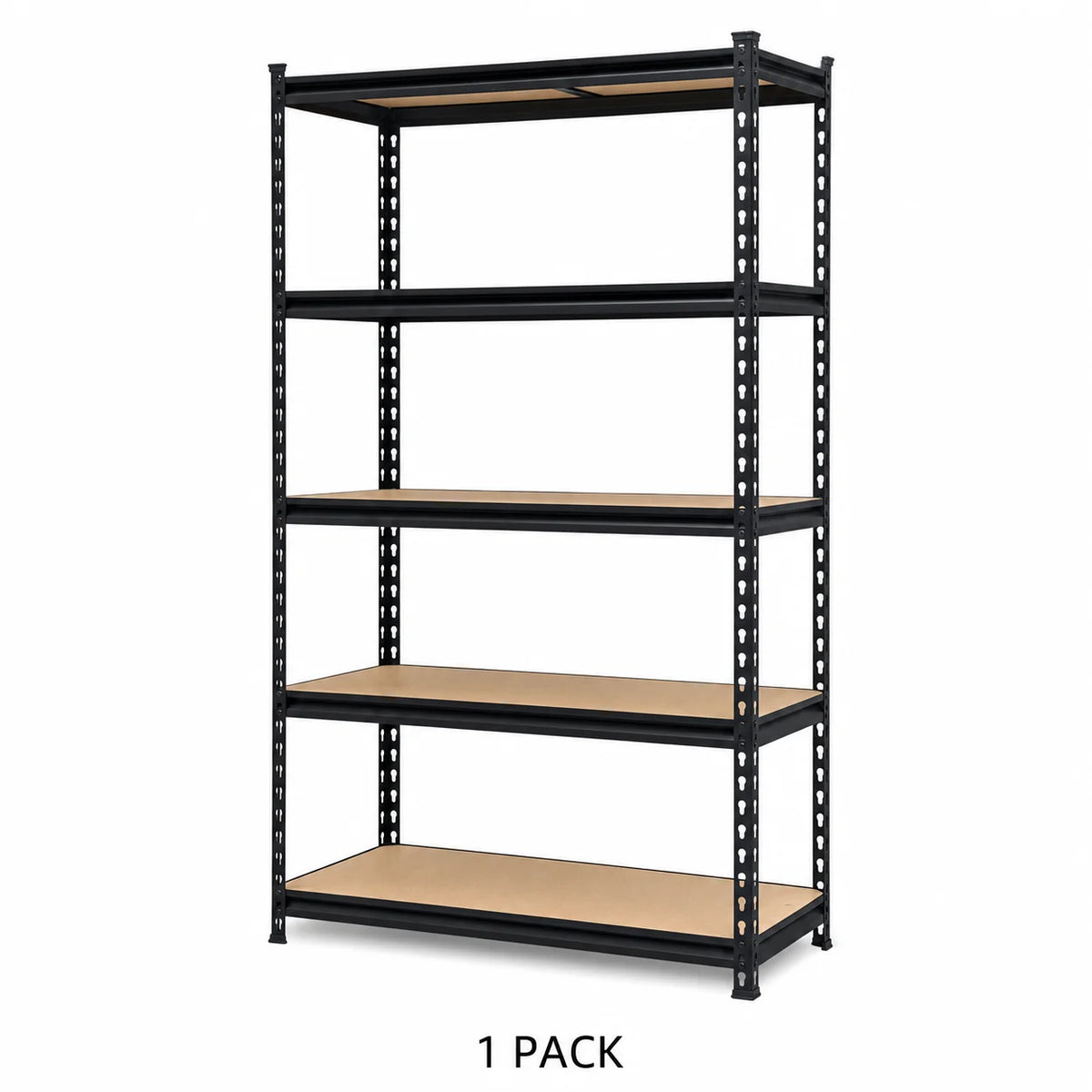 Slim 5 Tier Metal Shelving Unit Heavy Duty Storage Organizer