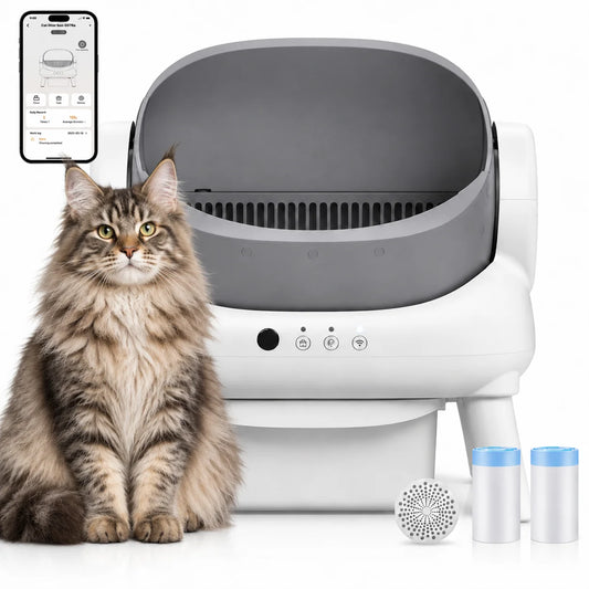 Automatic Self-Cleaning Cat Litter Box With App And Odor Control