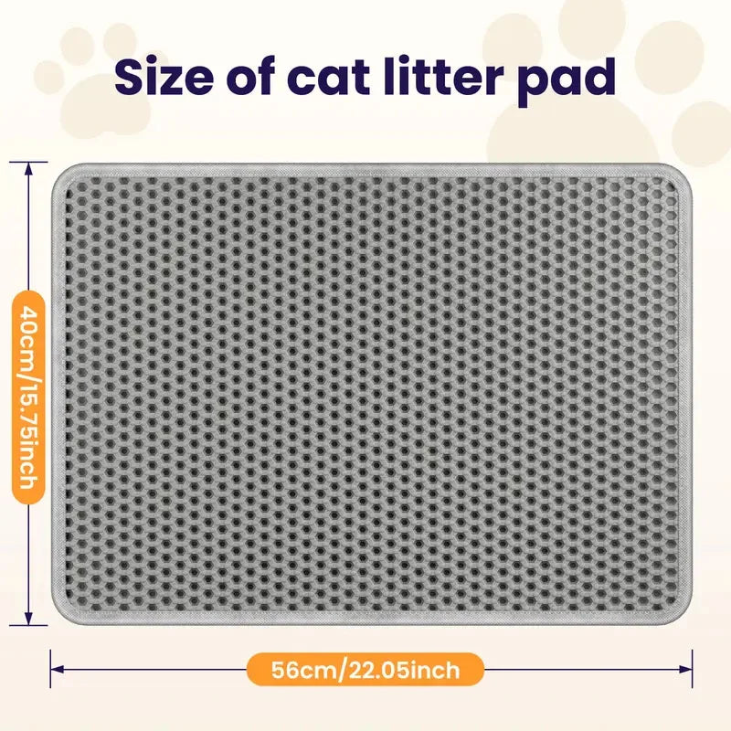 Waterproof Foldable EVA Cat Litter Trapping Mat For Pets