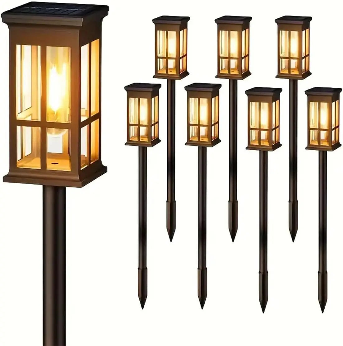 Solar Pathway Lights Outdoor Waterproof Landscape Lighting