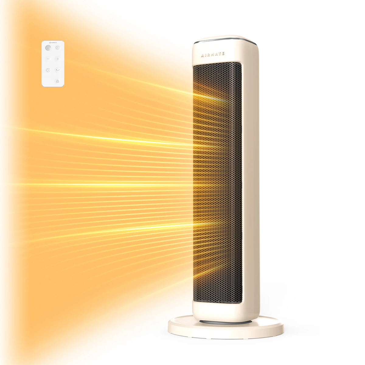 AIRMATE Ceramic Tower Electric Heater With Thermostat And Remote