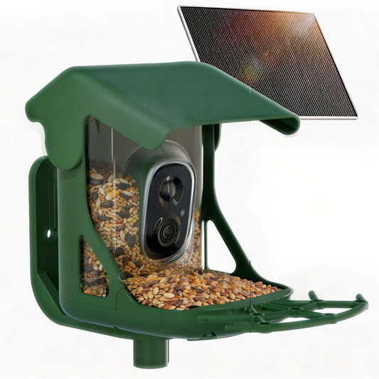 CINMOORE Smart Bird Feeder Camera With AI Bird Identification