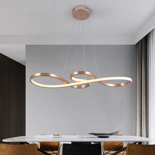 GreeLustr Modern Chandelier Pendant Light Acrylic Note Dimmable Led Ceiling Lamp Dining Living Room Hotel Decor Hanging Fixture
