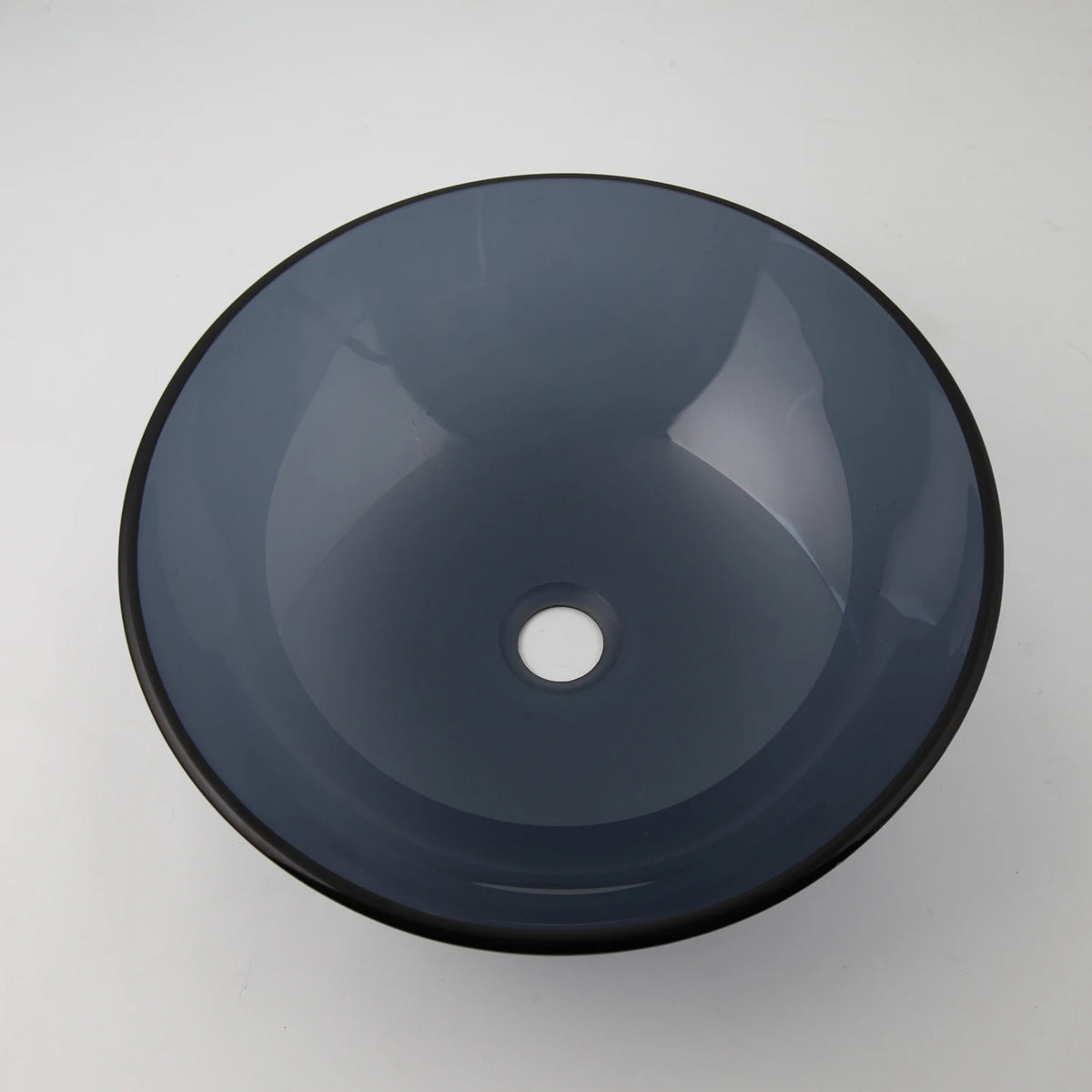 MEKKHALA Tempered Glass Vessel Sink With Waterfall Faucet Mixer