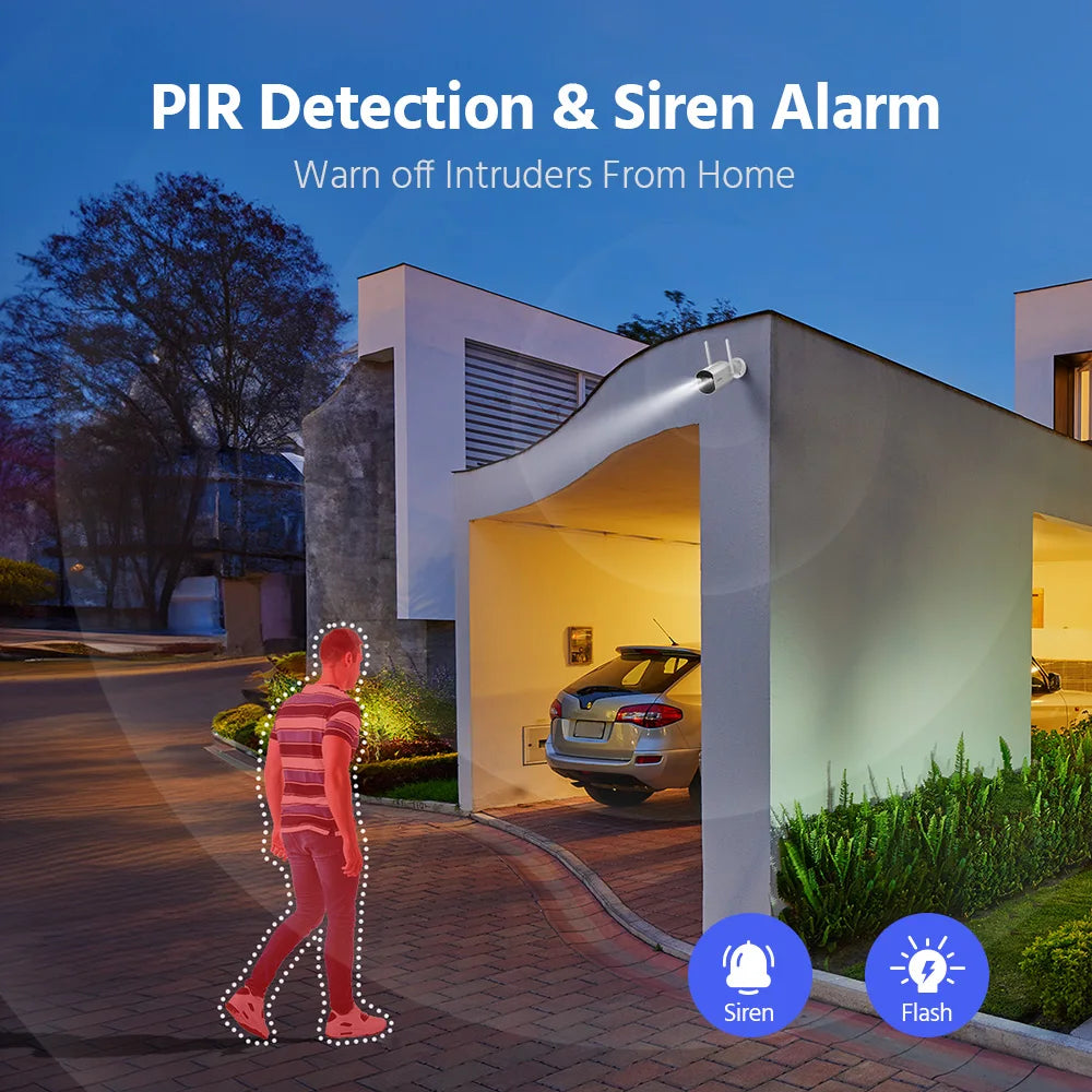 ANNKE 4MP Wireless Solar Security Camera System With NVR