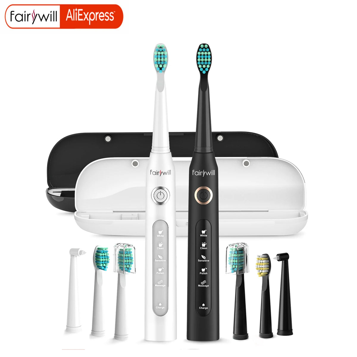 Fairywill Sonic Electric Toothbrush with 5 Modes and Timer