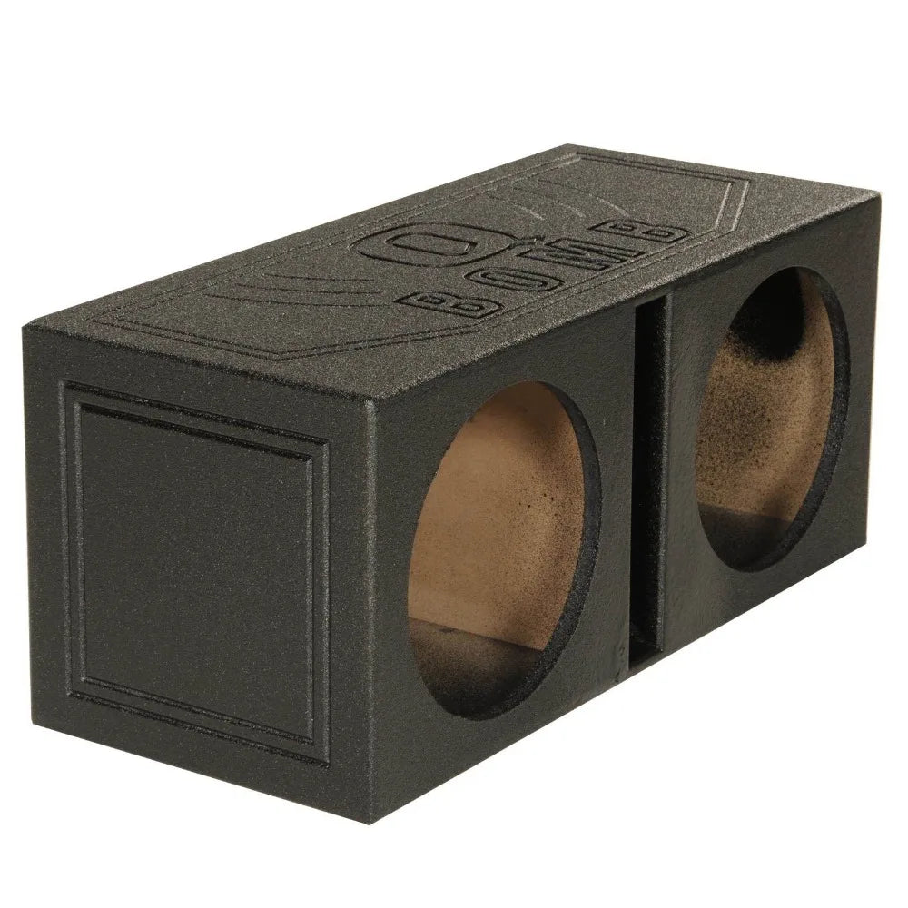 Dual Vented Port Subwoofer Enclosure With Durable Bedliner Coating