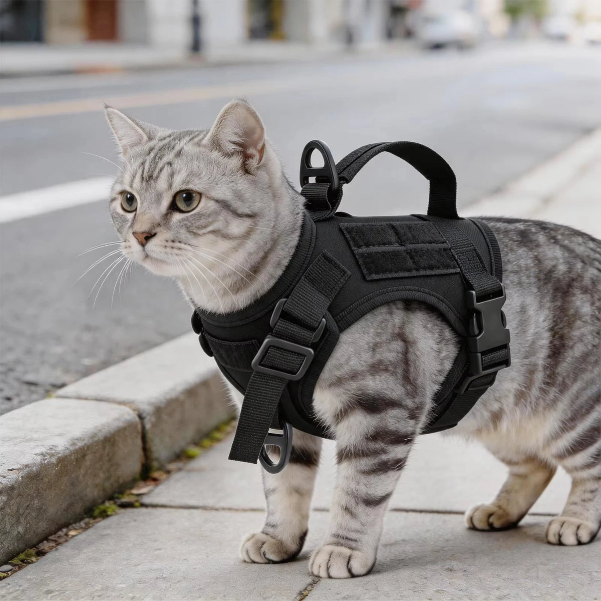 PETRAVEL Cat Harness Vest And Leash Set For Outdoor Walking