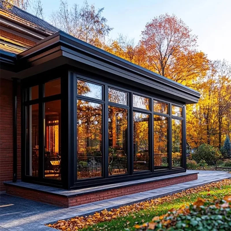 Aluminum Glass Sunroom Outdoor Conservatory For Garden And Patio