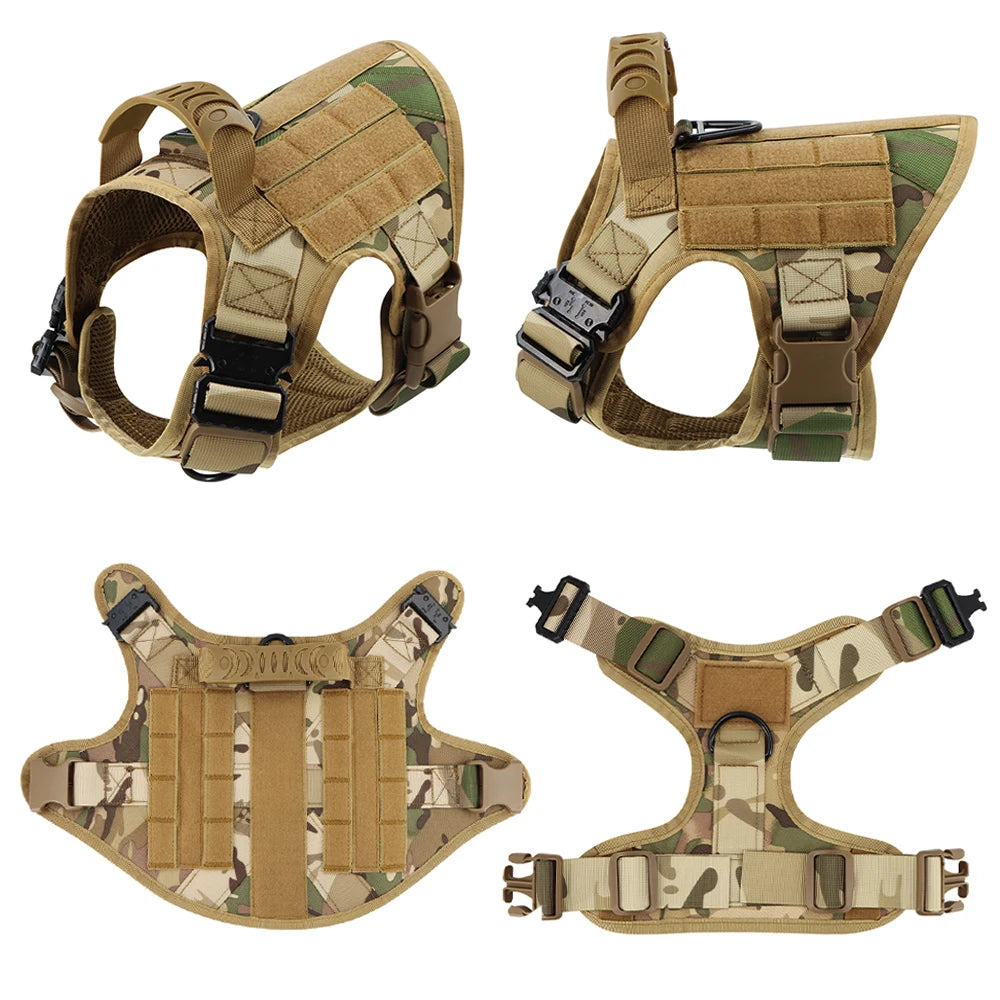 PETRAVEL Tactical Dog Harness And Leash Set For Training
