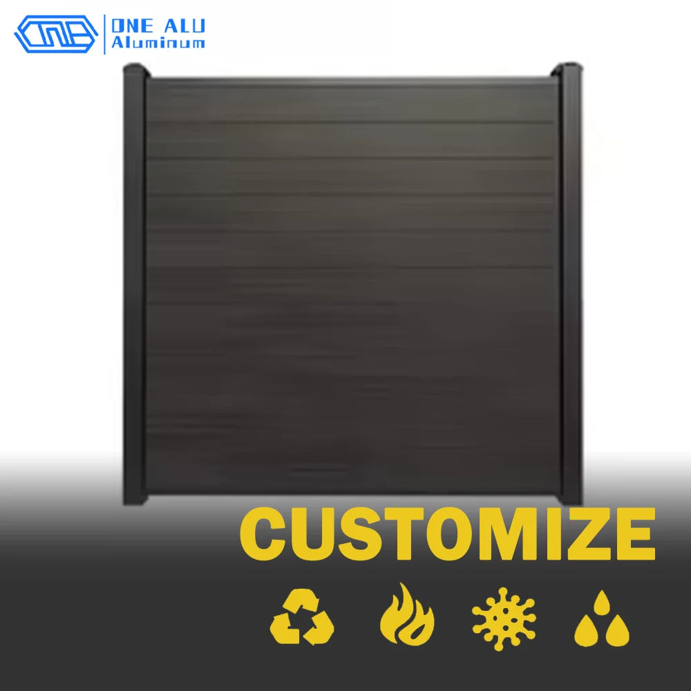 WPC Garden Fence Panel With UV Resistant Outdoor Protection