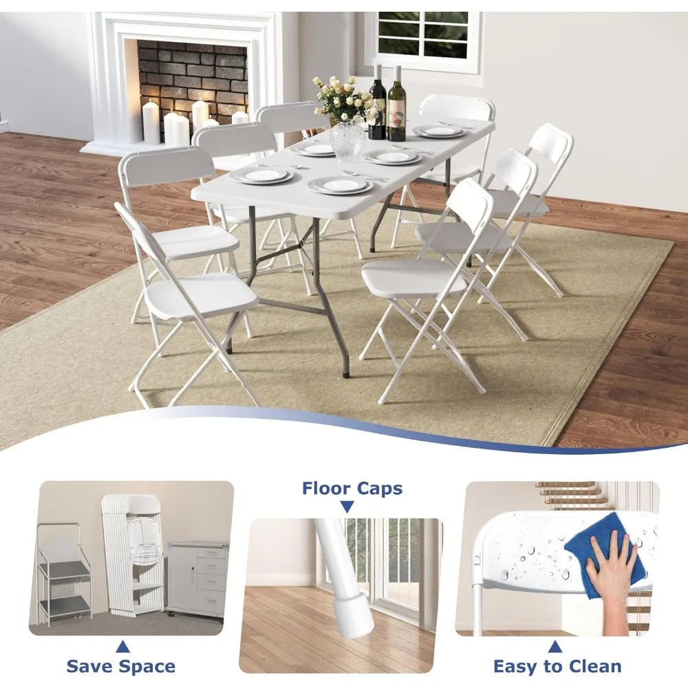 Portable Folding Chairs For Indoor Outdoor Events And Gatherings