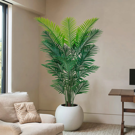 Olitree Realistic Faux Areca Palm Tree For Home Decor