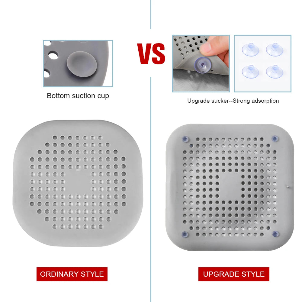 Silicone Sink Strainer Hair Catcher Drain Filter For Kitchen Bathroom