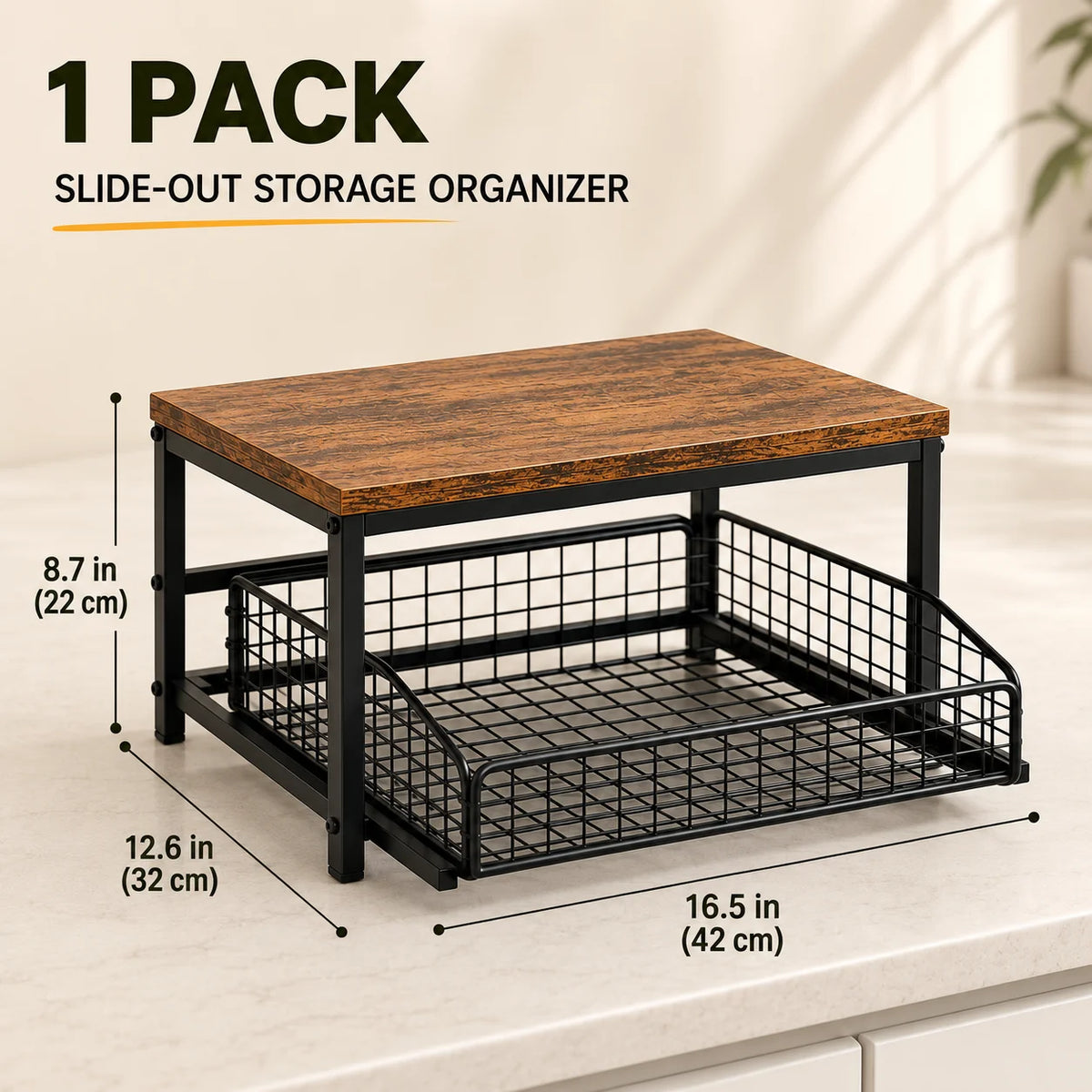 Kitchen Microwave Stand With Storage Drawer Organizer Shelf