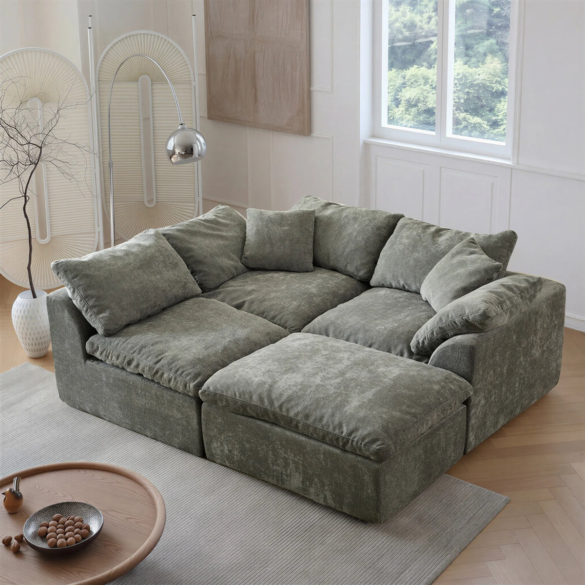 Yeflixvrau Modern Modular Sectional Sofa With Deep Seating For Homes