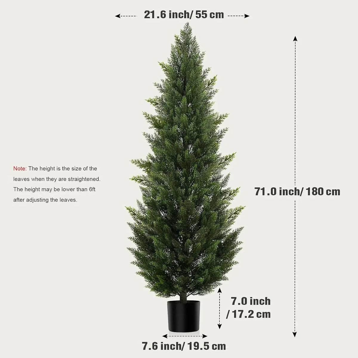 Olitree Artificial Cedar Topiary Tree For Indoor And Outdoor