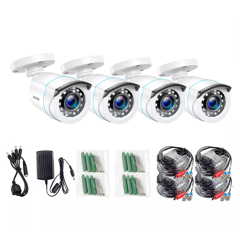 ZOSI Outdoor Weatherproof Bullet Security Camera For CCTV Systems