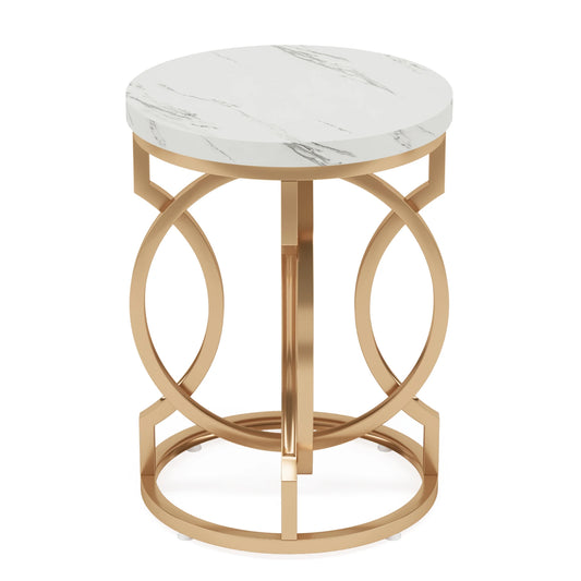 Tribesigns Modern Round End Table With Durable Wood Top
