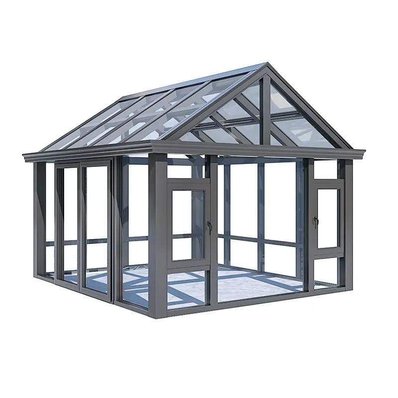 Aluminum Glass Sunroom Conservatory For Outdoor Courtyard Use