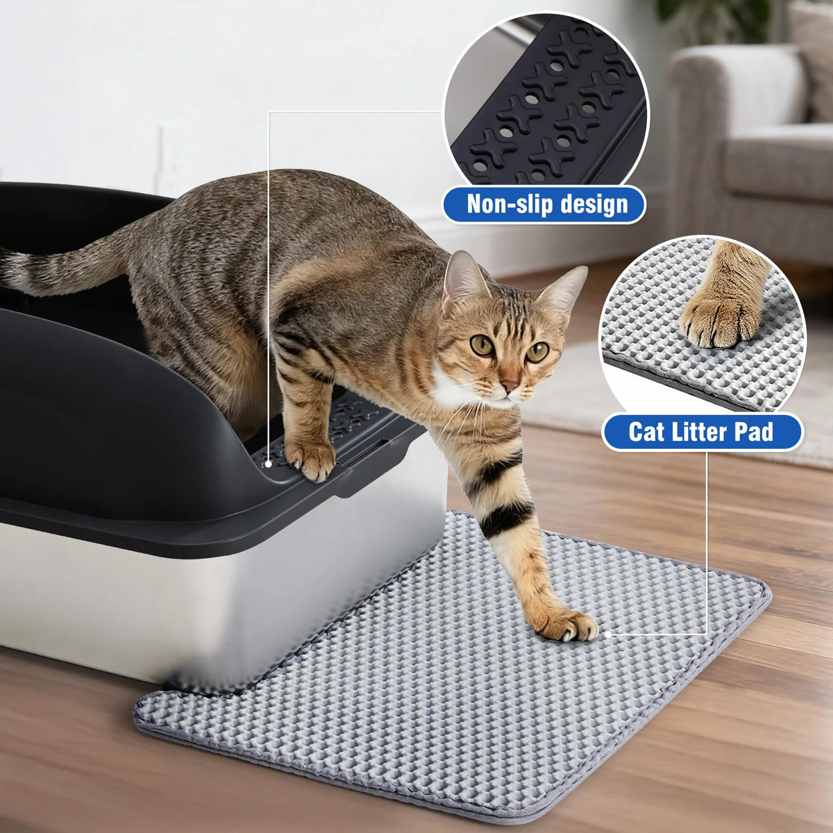 Stainless Steel Cat Litter Box With Lid And Odor Resistant