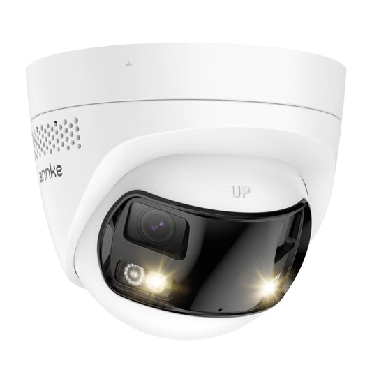 ANNKE 4K 8MP POE Surveillance Camera Dual Lens outdoor poe camera 1/2/4PCS Color Night Vision CCTV Video Security Camera For NVR