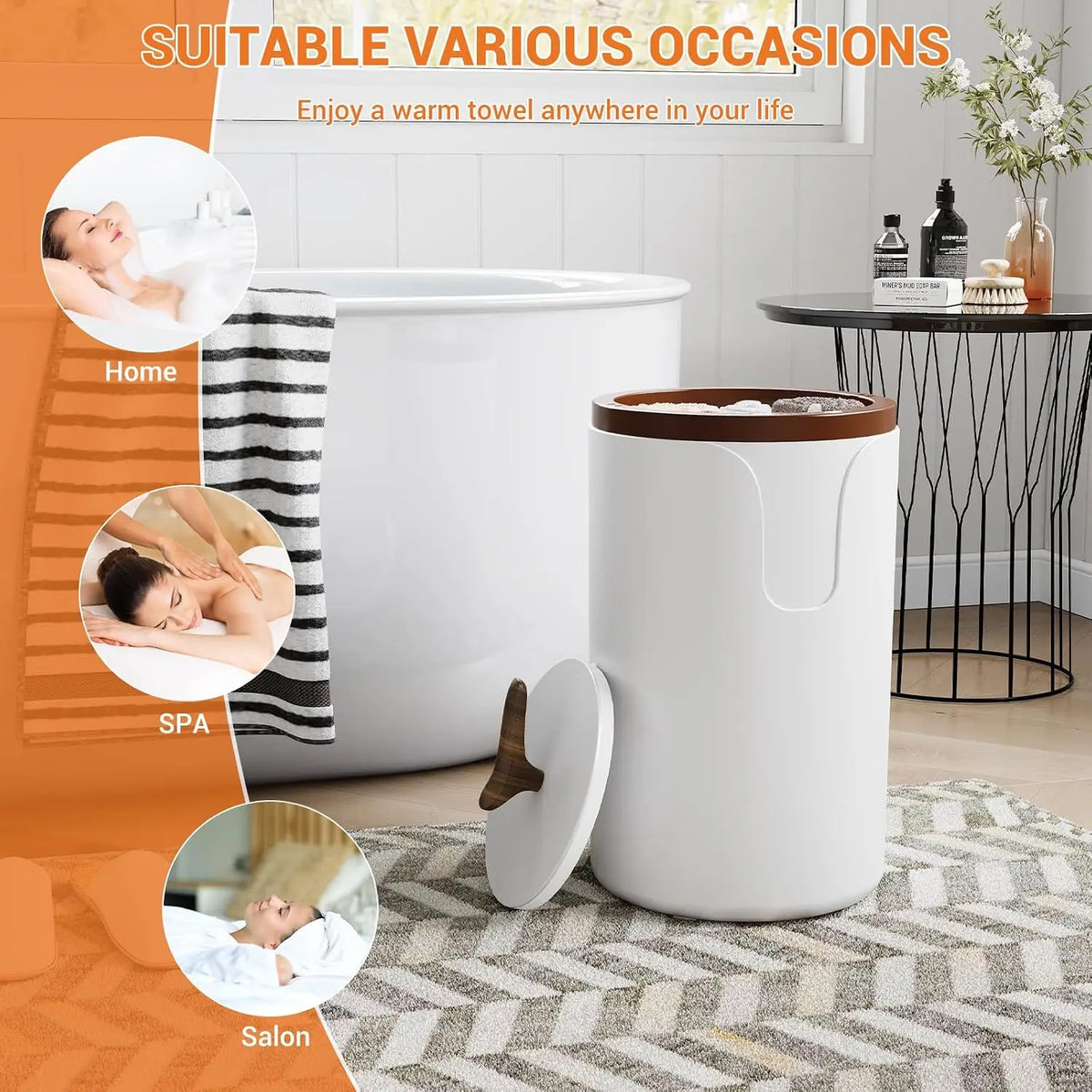 TWISTER.CK Electric Towel Warmer With Drying Mode And Auto Shutoff