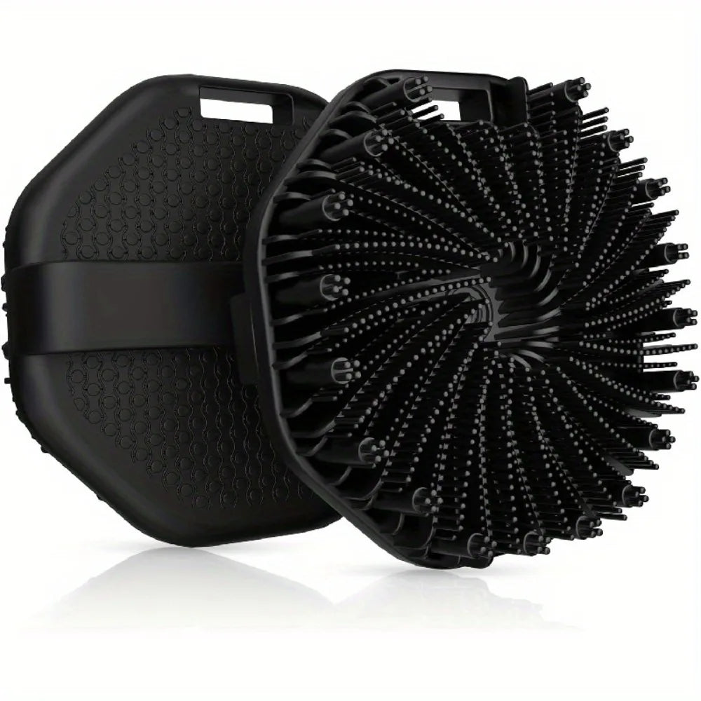 Soft Silicone Back Scrubber With Long Handle For Gentle Exfoliation