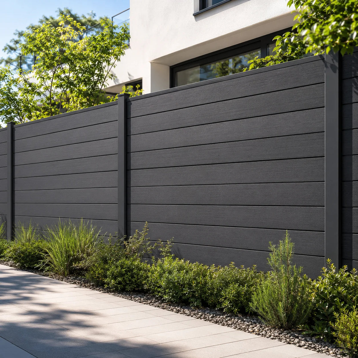WPC Garden Fence Panel With UV Resistant Outdoor Protection