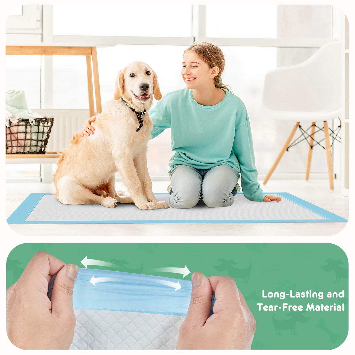 Super Absorbent Disposable Dog Pee Pads Leakproof Quick Drying