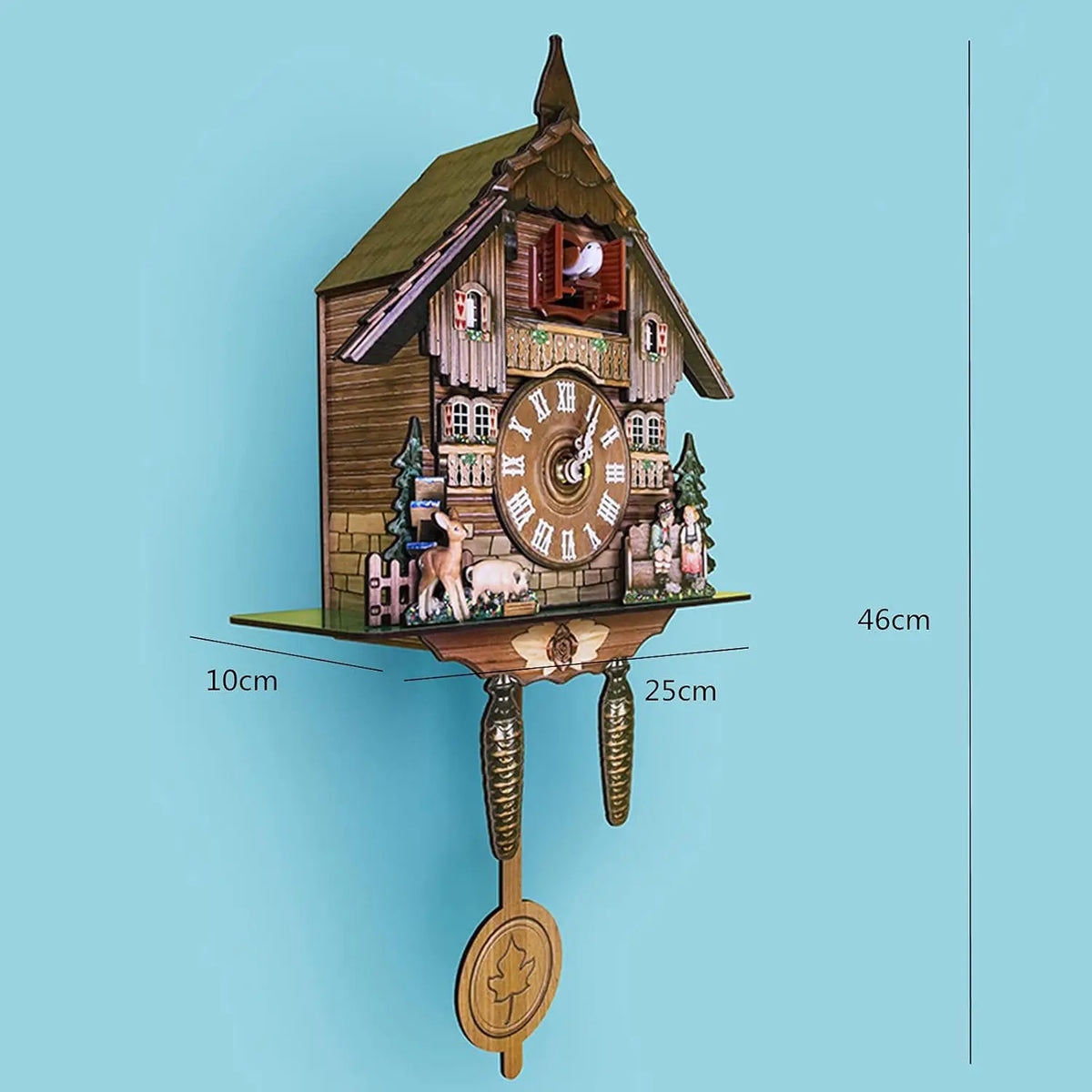 Traditional Northern European Design Cuckoo Wall Clock