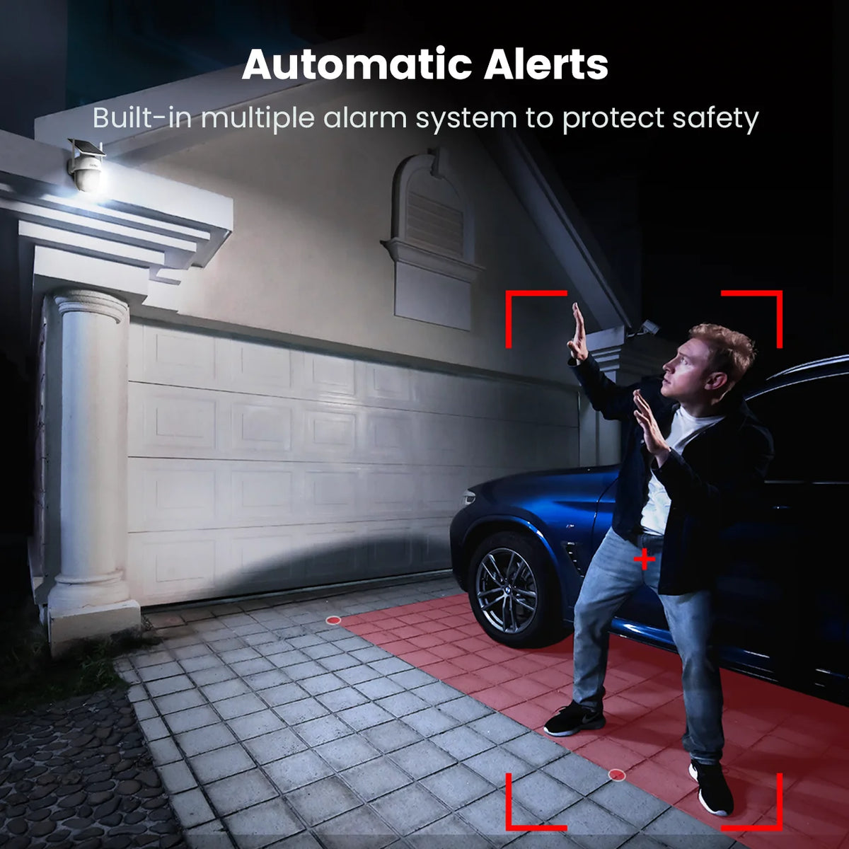 DEKCO Wire Free Solar WiFi Security Camera With Two Way Audio