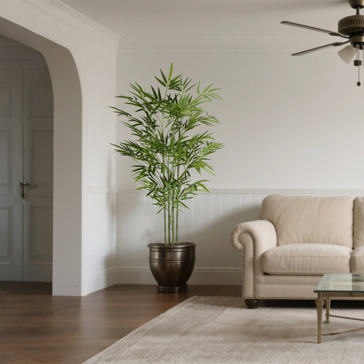Olitree Artificial Bamboo Tree With Realistic Leaves Indoor Outdoor Decor