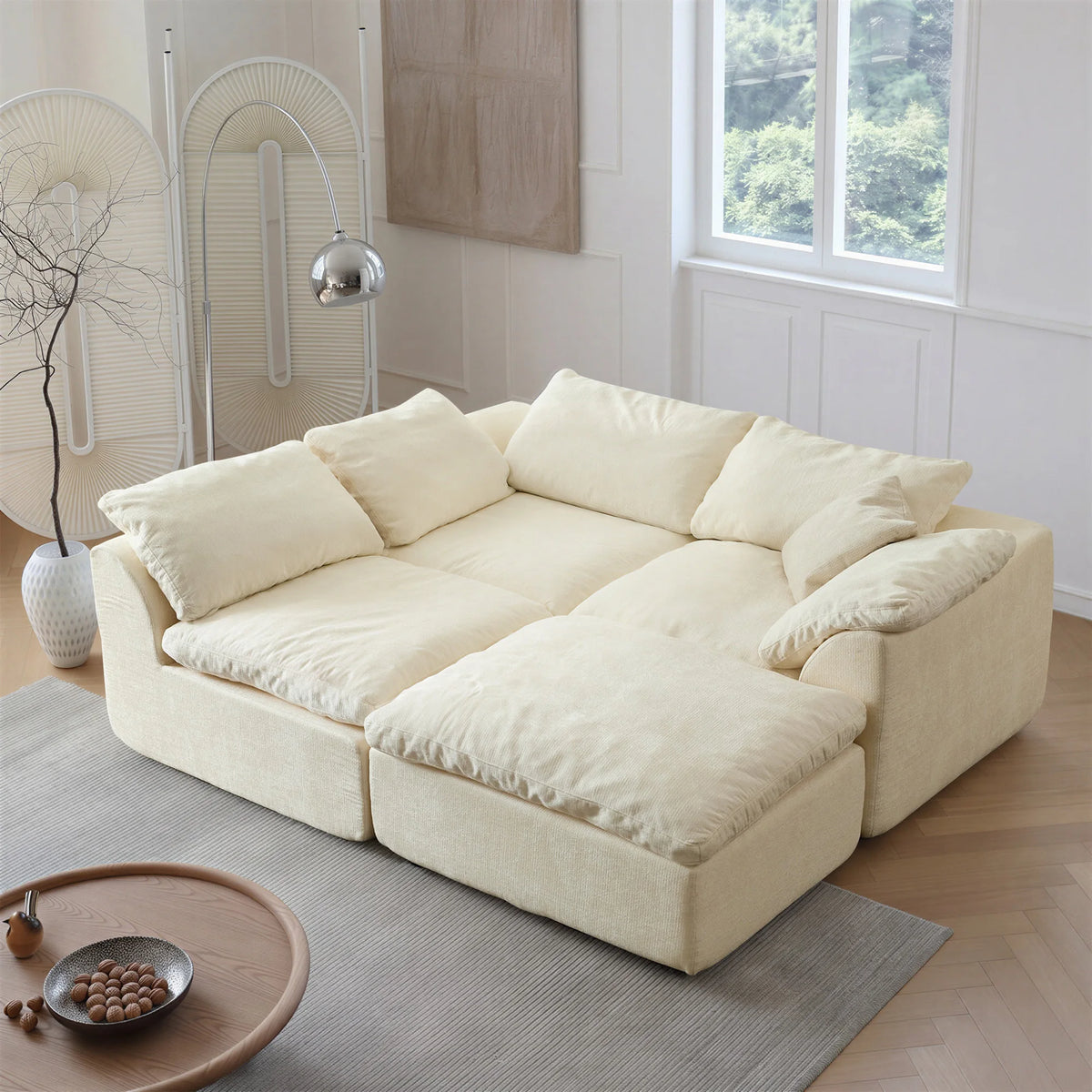 Yeflixvrau Modern Modular Sectional Sofa With Deep Seating For Homes