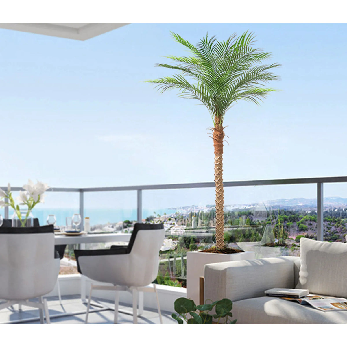Olitree Artificial Faux Palm Tree For Indoor Outdoor Home Decor