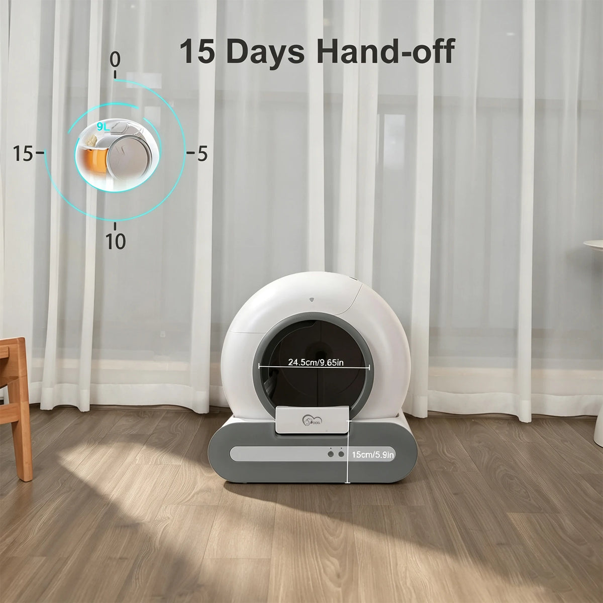 DOEL Smart Self Cleaning Cat Litter Box With App Control