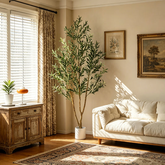 Olitree Artificial Olive Tree With Plant Pot For Home Decor