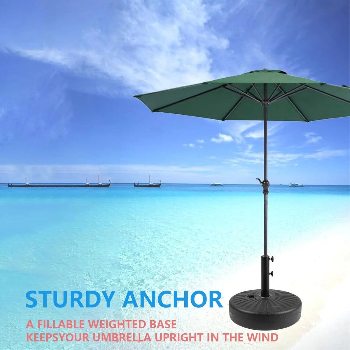 Outdoor Furniture Weighted Base Adjustable Anti Wind Umbrella Anchor