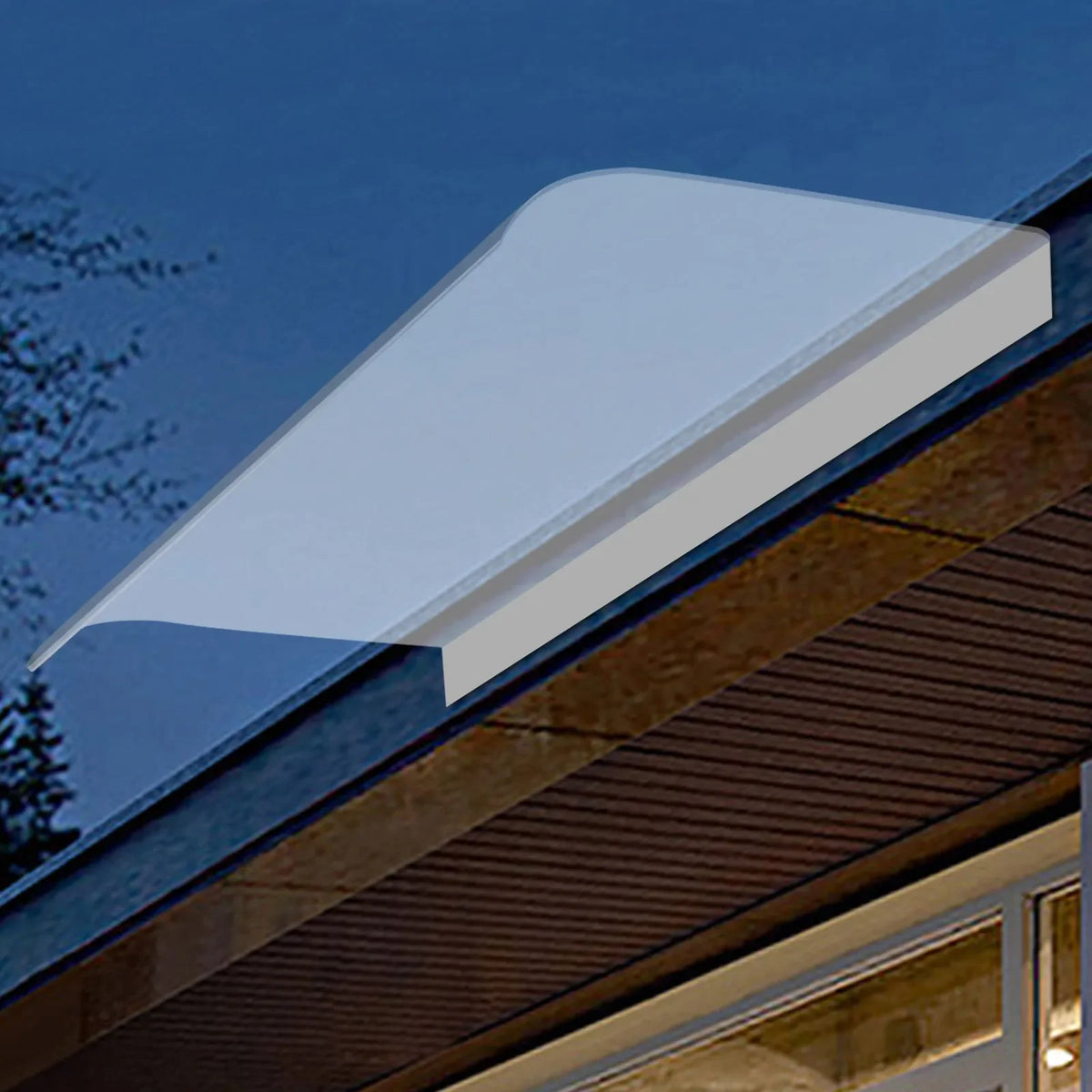 Clear Front Door Canopy Awning With Ultraviolet Shield