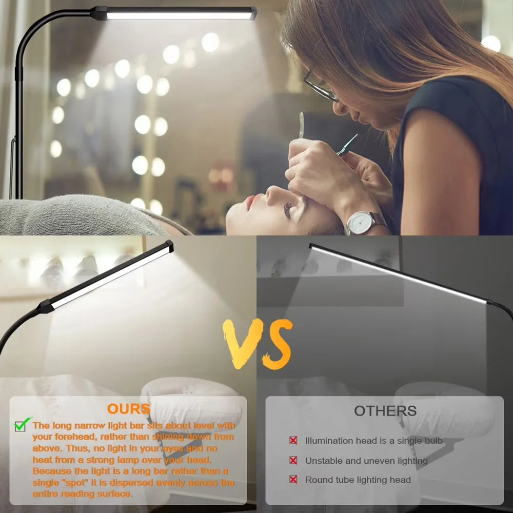 DUMILOO LED Floor Lamp With Flexible Gooseneck And Dimming
