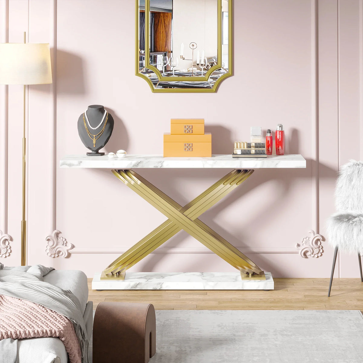 Tribesigns Modern Rectangular Console Table For Entryways