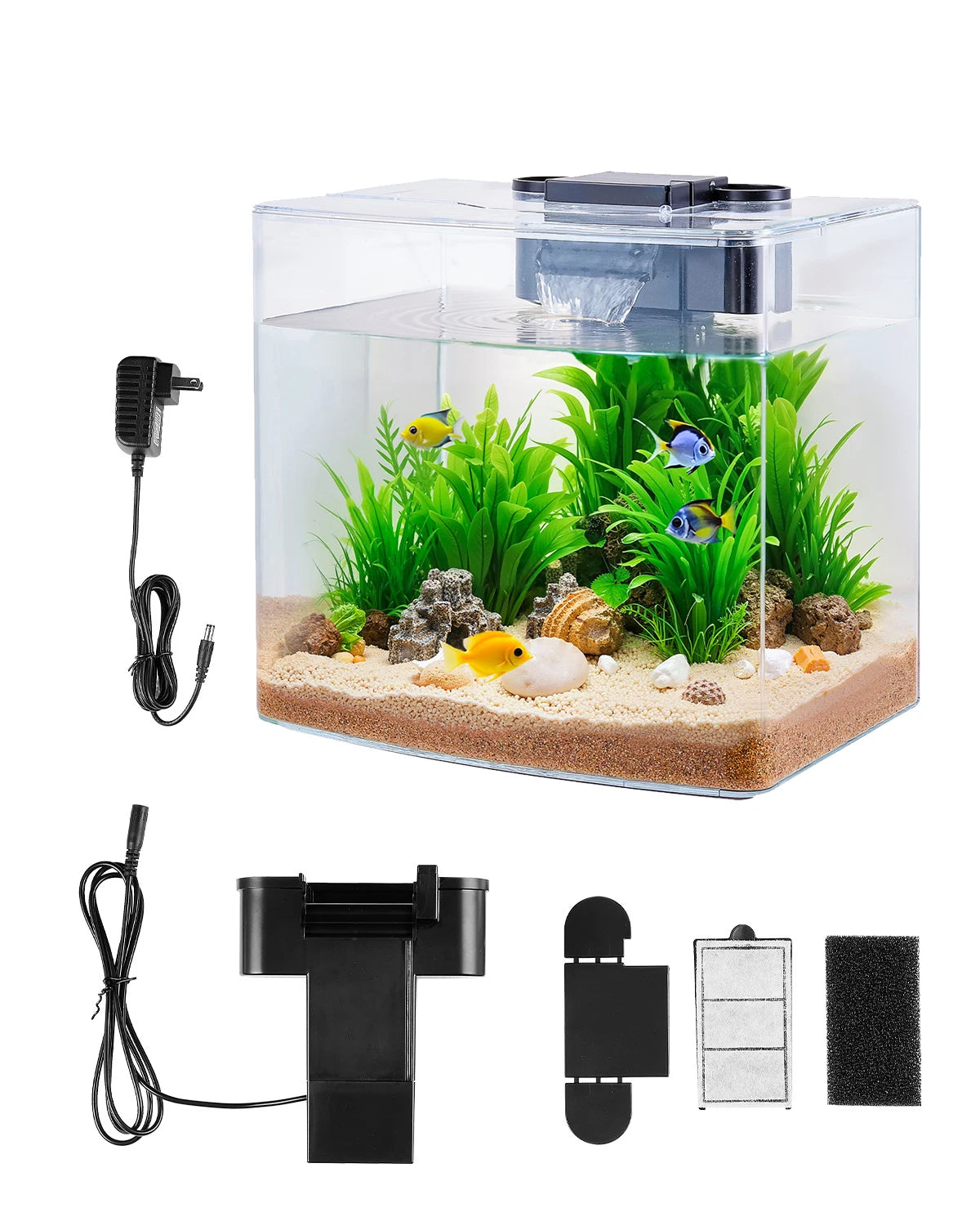 VEVOR Ultra Clear Smart Aquarium Tank With Adjustable Lighting