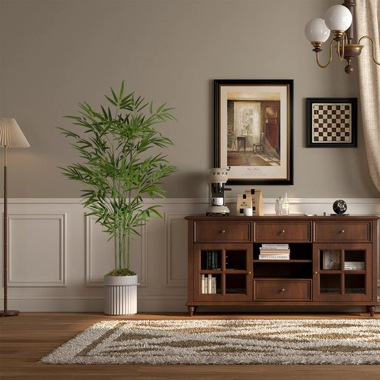 Olitree Artificial Bamboo Tree With Realistic Leaves Indoor Outdoor Decor