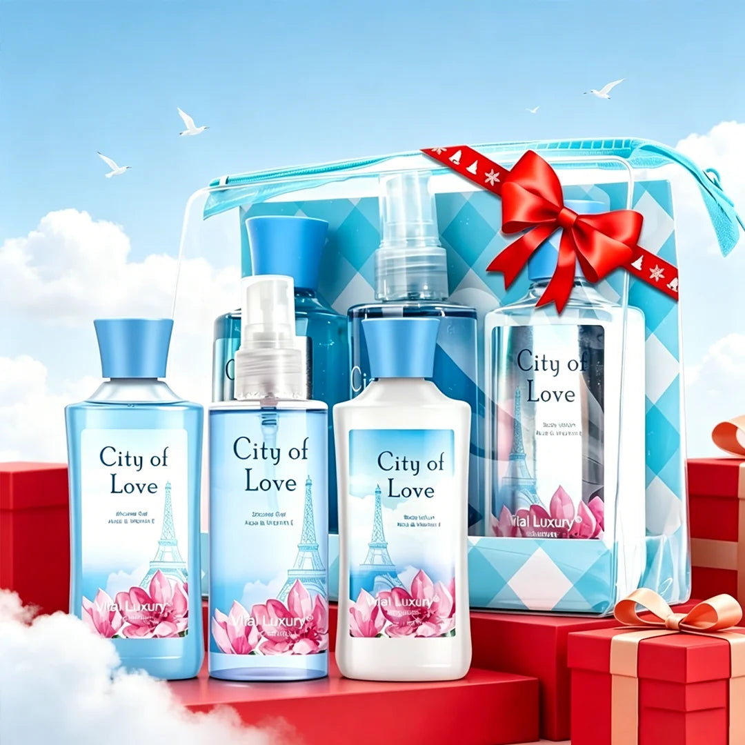 Vital Luxury Love City Scented Three Piece Shower Set