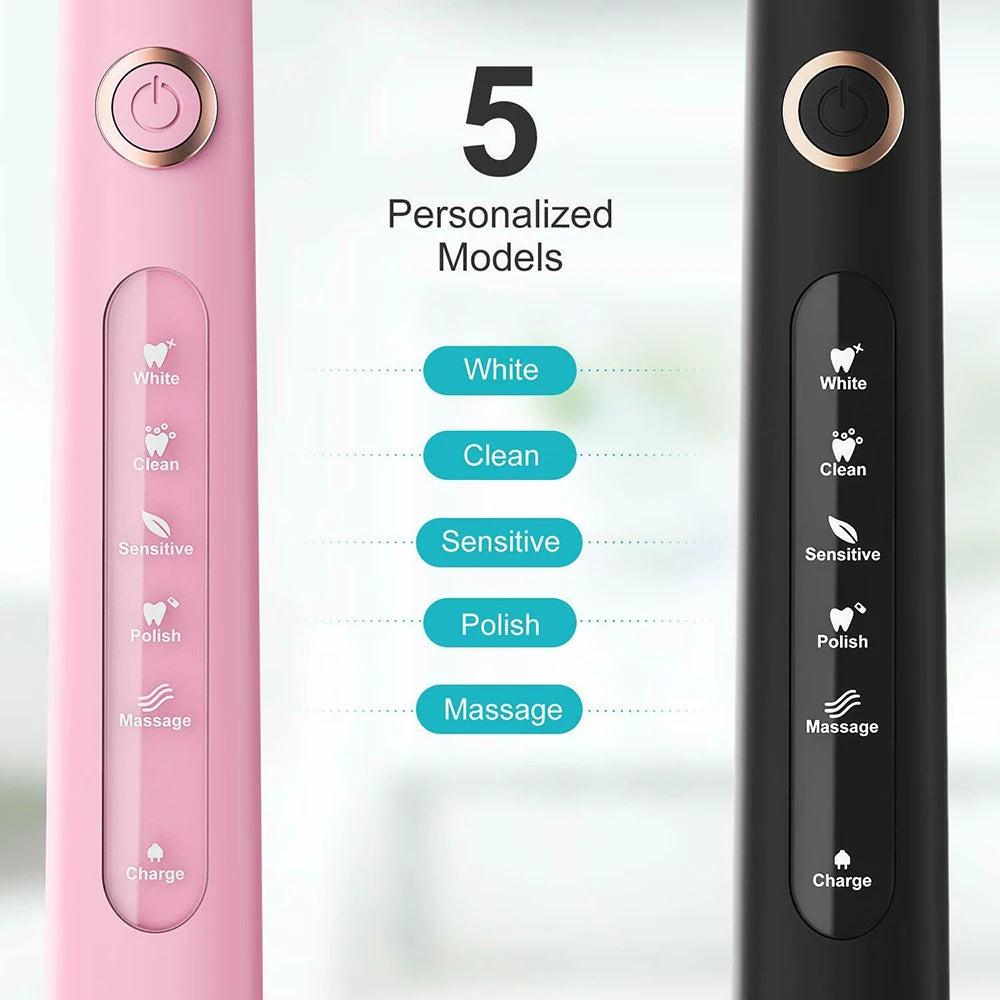 Fairywill Sonic Electric Toothbrush with 5 Modes and Timer
