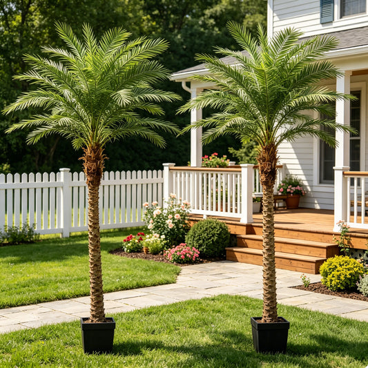 Olitree Artificial Faux Palm Tree For Indoor Outdoor Home Decor